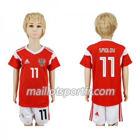 Maillot de Foot Russie Smolov 11 Enfant Domicile Coupe du monde 2018